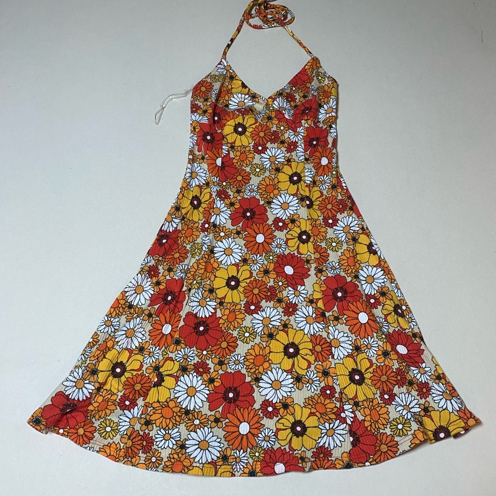 Rue21 Floral Mini Dress - Red, Orange, Yellow, White